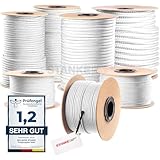 Seilwerk STANKE Polypropylenseil 2mm - 10m Weiß | Tomaten Schnur, Zeltleine, Campingleine |...