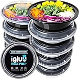 Runde Meal Prep Container Von Igluu [10er Pack] - Essensbox, Lunchbox Mikrowellengeeignet,...