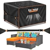 Enzeno Loungemöbel Abdeckung 200x200x90cm,Wasserdicht Abdeckplane Gartenmöbel,Lounge Abdeckung...