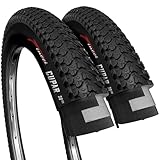 Fincci Paar 26 x 2,125 Zoll 57-559 Faltbar Reifen Cupar für MTB Mountain Hybrid Fahrrad (2er Pack)