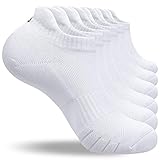 anqier 6 Paar Sneaker Socken Herren 43-46 39-42 35-38 47-50 Baumwolle Sportsocken Damen Gepolsterte...