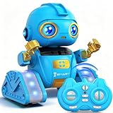 Ophy Roboter Kinder Spielzeug, wiederaufladbar und projizierbar, RC-Roboter mit LED-Augen und Musik,...