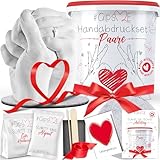 GipsME – DAS ORIGINAL - 3D Handabdruck Set für Paare – Gipsabdruck Hände - Partner und...