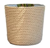 KORAD Pflanzentopf/Übertopf 23 Stil Boho EKO Natural, geflochtene Juteschnur, Graskorb, Jute, Ethno