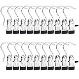 JSMTKJ Wäsche Haken Boot Clips, 20 Pack Schrank Veranstalter Kleiderbügel Clip tragbare Hängende...