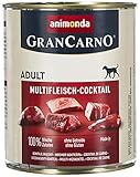animonda GranCarno Hundefutter, Nassfutter für erwachsene Hunde, verschiedene Sorten 6 x 800 g...