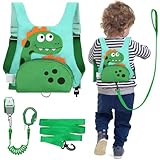 Dr.meter Kinderleine, Anti-Verlust-Rucksack mit 1.2M 360° Drehbarem Sicherheitsgurt 3-in-1...