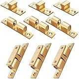 CEEYSEE 6 Stück Doppel Kugelschnäpper 50mm Messing Türschapper Möbelschnäpper mit Schrauben...