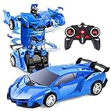 Yellcetoy Transformator Spielzeug Auto für Kinder 3-12 Jahre, Ferngesteuertes Auto Roboter...