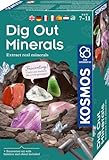 Kosmos 617202 Mineralien Ausgrabungs-Set, Grabe echte Mineralien selbst aus, mit Hammer und Meißel,...