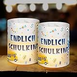 Jostift 12 Windlicht Tischdeko Einschulung Deko, Einschulung Junge Mädchen Schulanfang Deko...