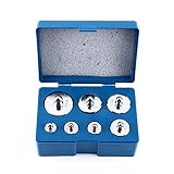 Zerone Kalibriergewichte, 7-teiliges Kalibriergewichtsset für Schmuck, 105 G, 205 G, 500 G...