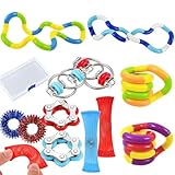 12 Stück Fidget Toy Set mit Dekompression Fahrradkette Set, Stressabbau Wickelspielzeug für...