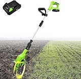 XNXYSMKJ Rotavator 20 V Garten-Akku-Grubber, 97 cm–127 cm, elektrischer Garten-Grubber mit...