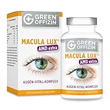 MACULA LUX AMD Extra Augen-Vitamine Kapseln Hochdosiert - Spezial Formel mit Lutein, Zeaxanthin,...