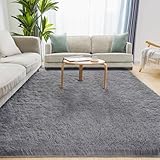 Puremy Wohnzimmerteppich, Hochflor Teppiche Wohnzimmer Deko Flauschiger Weich Waschbarer &...