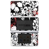 Skin kompatibel mit Nintendo 3 DS Folie Sticker Totenkopf Gothic Blut