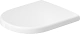 Duravit D-Code WC-Sitz, abnehmbar, mit Absenkautomatik, Pinbefestigung, 360x483mm, überlappend,...