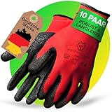 WOLFSFELLER 10 Paar robuste & komfortable Handschuhe Arbeitshandschuhe Herren Gr 10 -...