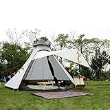 Outdoor Wasserdicht Doppellagiges indisches Tipi Zelt für Familie Camping Jurte Tipi Zelt mit 3 4...