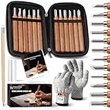 MAIKEHIGH Schnitzwerkzeug 16 Stück, Schnitzmesser Kinder für und Anfänger Schnitzset zum...