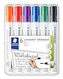 STAEDTLER Whiteboard Marker Lumocolor, trocken und rückstandsfrei abwischbar von Whiteboards,...