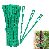 50 Stück Pflanzenbinder Verstellbarer, Grün Universalbinder Blumenbinder Flexible Garten Pflanzen...