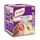 SlimFast Variety Shakes - Protein Shake Probierpaket Gemischt I Diät Shakes zum Abnehmen I 10...