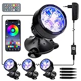 GreenSun Teichbeleuchtung Gartenteich Lampe - RGB Teich Lichter Unterwasserstrahler Kompatibel mit...