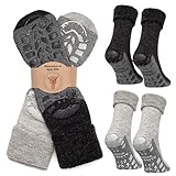 MOUNTREX Stoppersocken Wintersocken, Anti Rutsch Alpaka Socken, Wollsocken Damen Herren - Warme ABS...