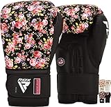 RDX Damen Boxhandschuhe Muay Thai und Training, Maya Hide Leder, Kampfhandschuhe für Sparring,...