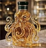 350ML Weindekanter - Whisky Dekanter Skulpturen Statue, 3D-Oktopus-Whisky-Weinflaschen-Skulpturen,...