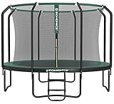 SONGMICS Trampolin Ø 305 cm, Gartentrampolin für Kinder mit Sicherheitsnetz, 180 cm hohe Stangen,...