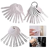 30-teiliges Lockpicking Set, Edelstahl-Multifunktions-Türschloss Schlüssel, Dietrich...