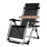 DQCHAIR Sonnenliege Klapp Schwerelosigkeit Stühle Liege Für Strand Terrasse Garten Camping Outdoor...