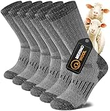 Juedverty Socken aus Merinowolle für Damen und Herren, Thermosocken für den Winter, Wanderschuhe,...