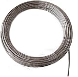 Drahtseil 7mm 3 Meter Edelstahl 7X19 EN 1.4401 weich A4 NIRO, Nirosta