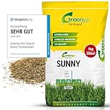 Greenyp® Sunny I dürreresistenter Trockenrasen I 5kg für 200m² I Grassamen Rasensamen Rasensaat...