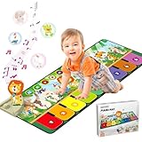 Rodzon 63301 Baby Spielzeug ab 1 Jahr, Musikmatte Kinder 19 Liedern 10 Tieren, Kinderspielzeug ab 1...