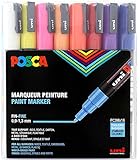 uni-ball Pigmentmarker POSCA PC-3M, 16er Etui, sortiert, Sie erhalten 1 Packung, Packungsinhalt: 16...