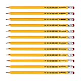 OFFICER PRODUCTS DONAU 7386001PL-99 Bleistift Holz: 12 HB Bleistifte mit Radiergummi / 12 Stück /...