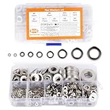 800 Stück Unterlegscheiben Set Edelstahl, Flach Metallscheiben Beilagscheiben Sortiment,...