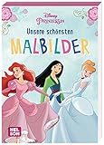 Disney Prinzessin: Unsere schönsten Malbilder: Mehr als 60 Ausmalmotive | Malblock für Kinder ab 4...