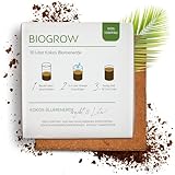 Bio Kokoserde gepresst im Quellbeutel - Biologisch abbaubare, torffreie Anzuchterde aus 100%...