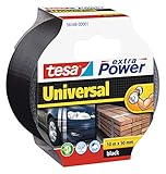 tesa extra Power Universal Gewebeband - Gewebeverstärktes Ductape zum Reparieren, Befestigen,...