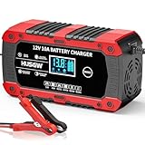 10A Autobatterie Ladegerät, 12V Smart vollautomatische KFZ Batterieladegerät,...