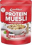 IronMaxx Protein Müsli - White Chocolate Vanilla 550g Beutel | Veganes High Protein Müsli...