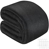 Fanfanwin 3 x 3 m Teichfolie Unterlage Vlies Geotextil Unterlage Stoff mit 10 U-Pins für Outdoor...