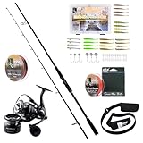Zite Fishing Inzite Pro Stick Zander Angelset | 225 cm Spinnrute & Spinnig Reel Pro 3000 | 550m...