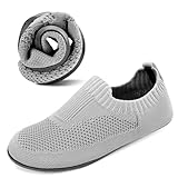 KOWAYI Hausschuhe Herren Damen Rutschfeste Slipper Atmungsaktive Leichte Hüttenschuhe Barfußschuhe...